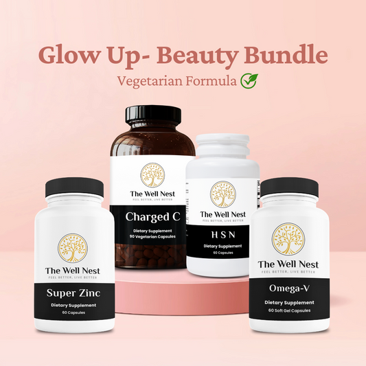 Glow Up Beauty Bundle : Vegetarian Formula